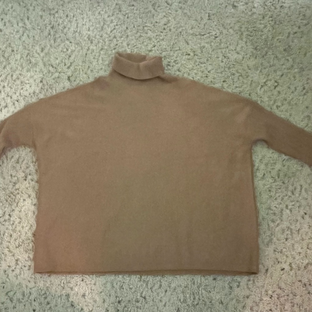 Nordstrom Camel Cowl Neck Sweater